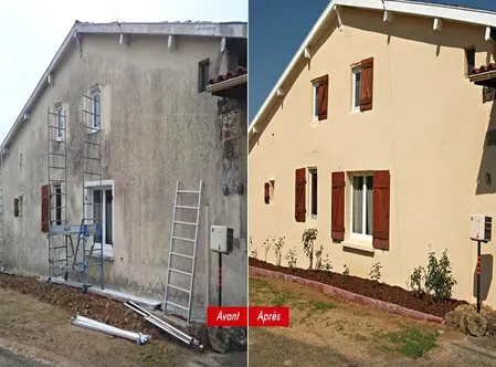 Ravalement de façade à Nonancourt 27320 Eure